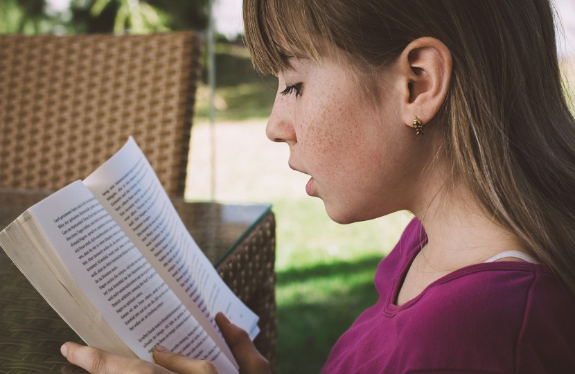 Girl reading