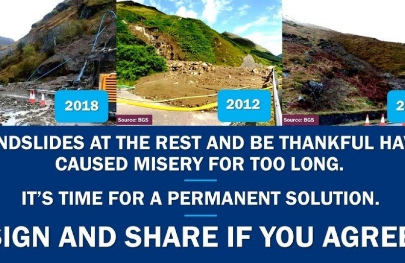 Permanent solution for the A83 Rest and Be Thankful Argyll Bute