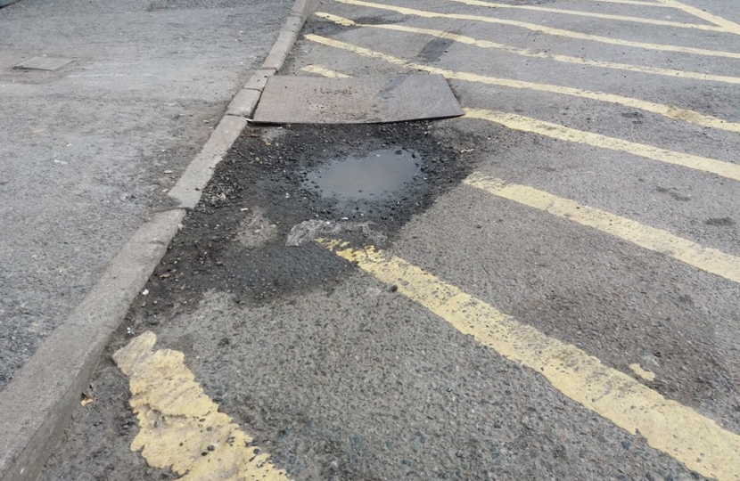 Pavement in need of repair