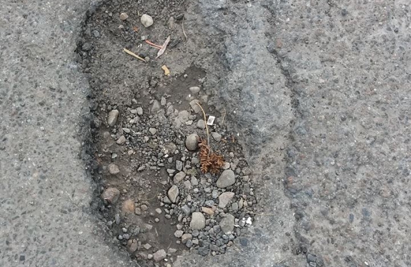 Pavement in need of repair