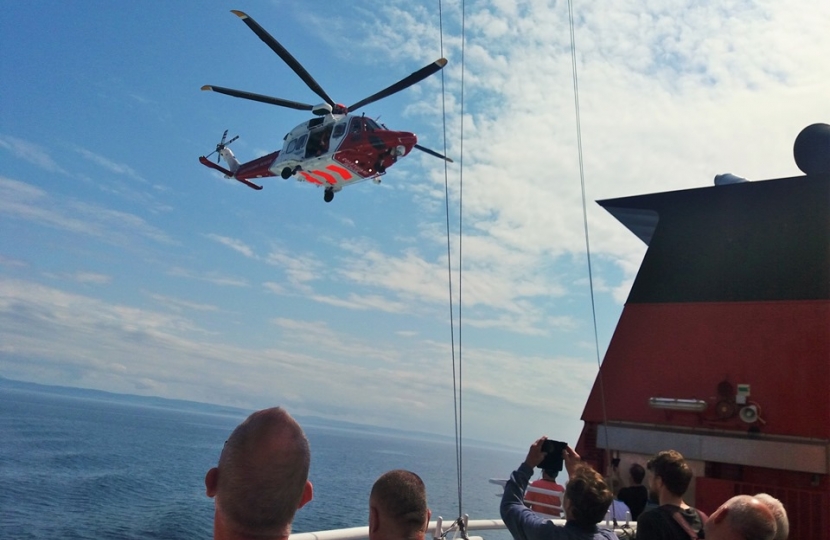 Coast Guard helicopter