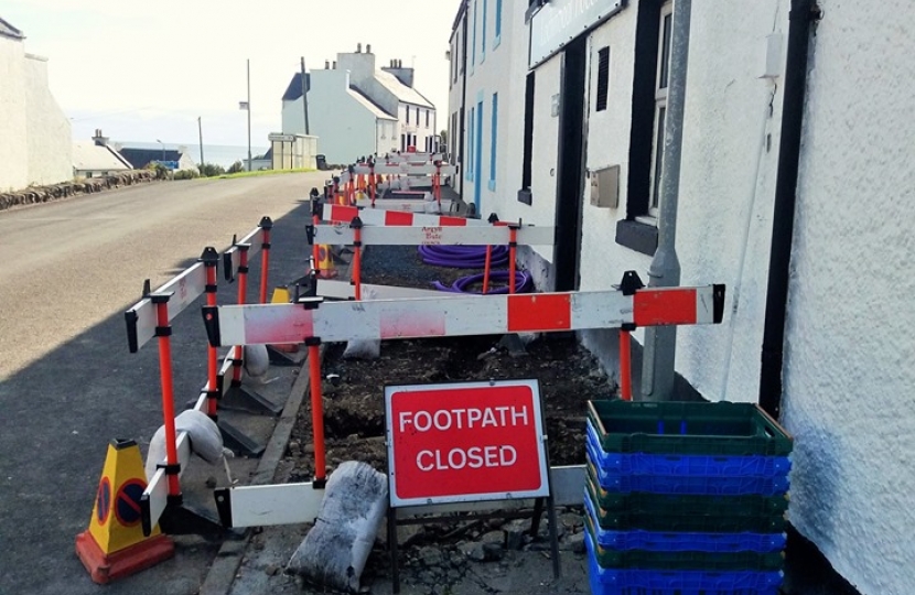 Pavement in need of repair