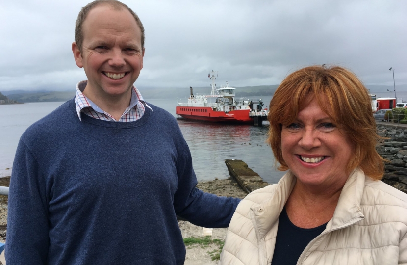 Donald Cameron MSP with Cllr Yvonne McNeilly