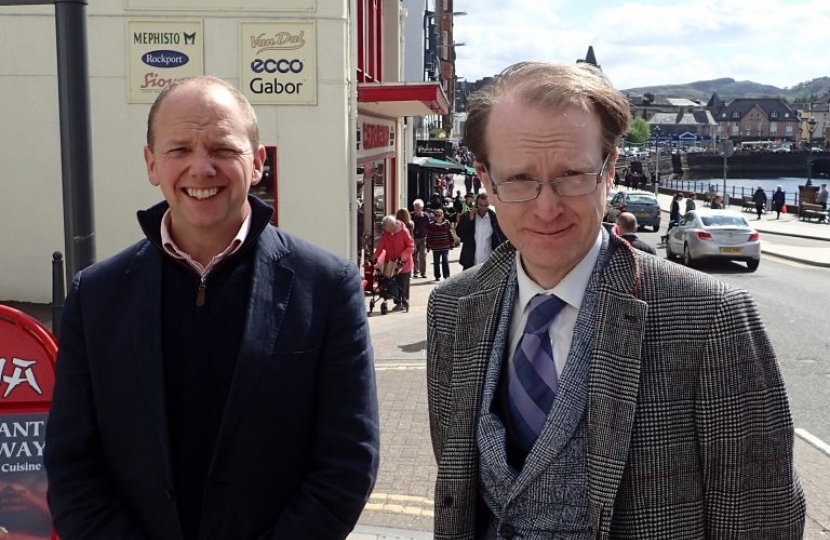 Donald Cameron MSP with Cllr Andrew Vennard