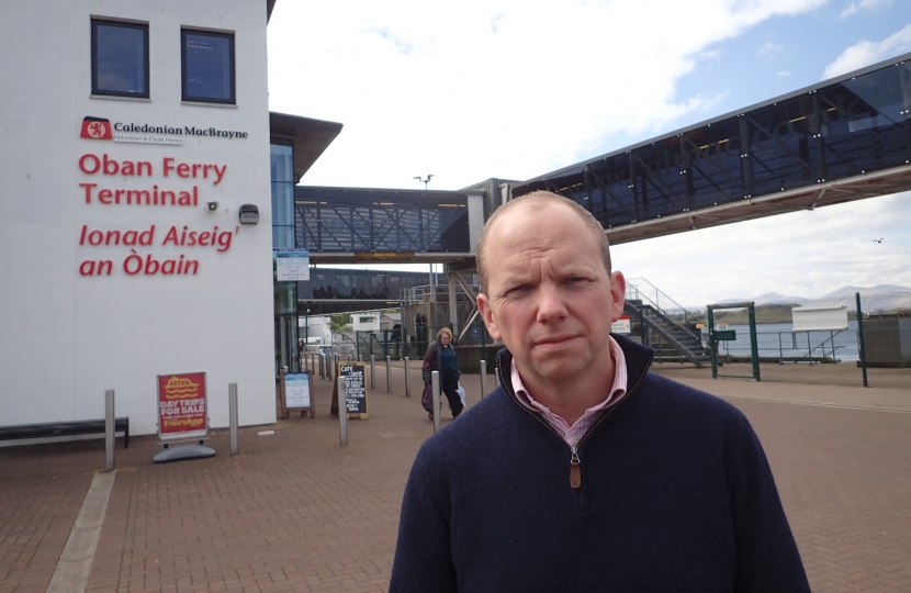 Donald at Oban Ferry Terminal