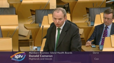 Donald Cameron in Parliament