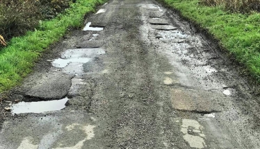 Poor road surface