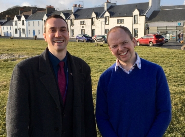 Alastair Redman and Donald Cameron MSP