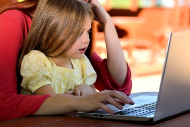 Child at computer