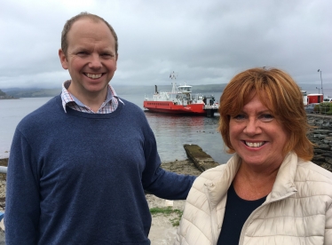 Donald Cameron MSP with Cllr Yvonne McNeilly