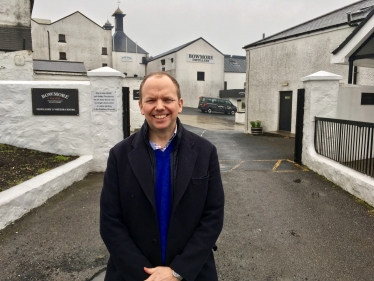 Donald at Bowmore Distillery