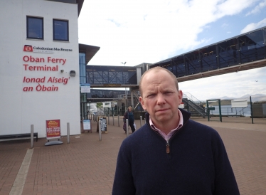 Donald at Oban Ferry Terminal